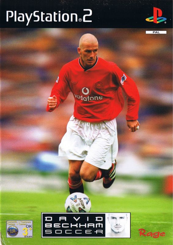 David Beckham Soccer box art for Playstation 2